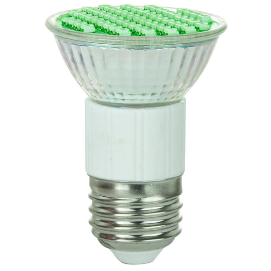 Sunlite LED JDR MR16 2.8W (25W Equivalent) Light Bulb Medium (E26) Base, Green