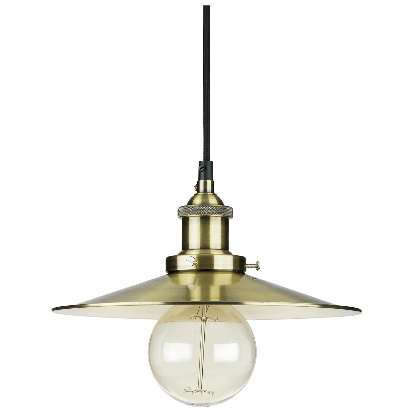 Sunlite 10" Shallow Canopy Oil Rubbed Bronze Antique Style Pendant Fixture