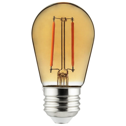 Sunlite 81093 LED Filament Transparent Light Bulb Amber 1 Pack