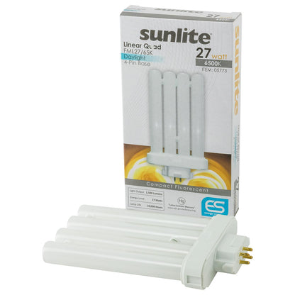 Sunlite 27 Watt FML 4-Pin Quad Tube, GX10Q-4 Base, Daylight