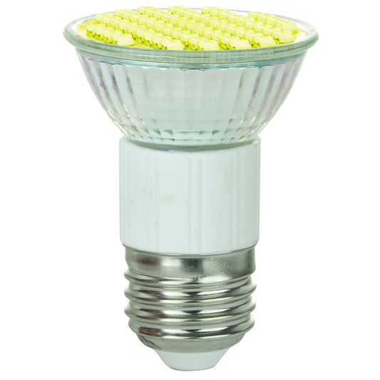 Sunlite LED JDR MR16 2.8W (25W Equivalent) Light Bulb Medium (E26) Base, Yellow