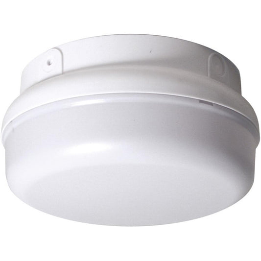 Sunlite Decorative Outdoor Energy Saving Protek Round Fixture, Black Finish, White Lens