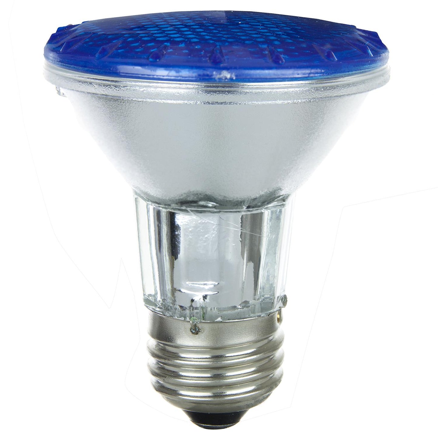 Sunlite 50 Watt, 30° Narrow Flood, Colored PAR20 Reflector, Medium Base, Blue, Halogen