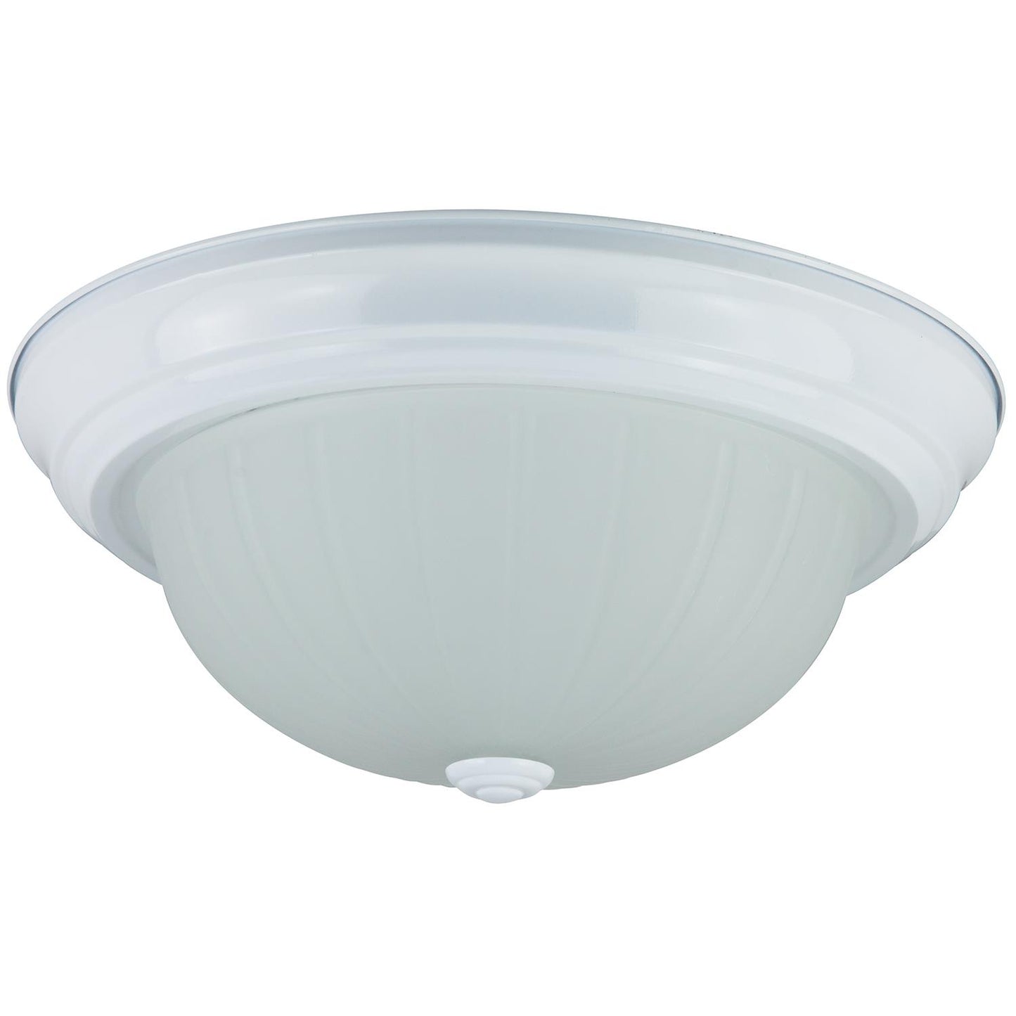 Sunlite 13" Energy Saving Dome Fixture, Smooth White Finish, Frosted Glass