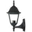 Sunlite Up-Facing Post Style Outdoor Fixture, Black Powder Finish, Clear Beveled Glass