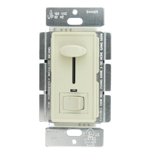 Sunlite E1030/I Slide Dimmer with LED/On/Off Switch, Ivory