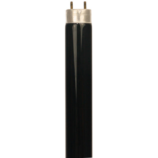 30 Watt T8 Black Light Straight Tube, Medium Bi-Pin Base, Black Light Blue