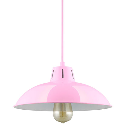 Sunlite CF/PD/V/P Pink Vega Residential Ceiling Pendant Light Fixtures With Medium (E26) Base