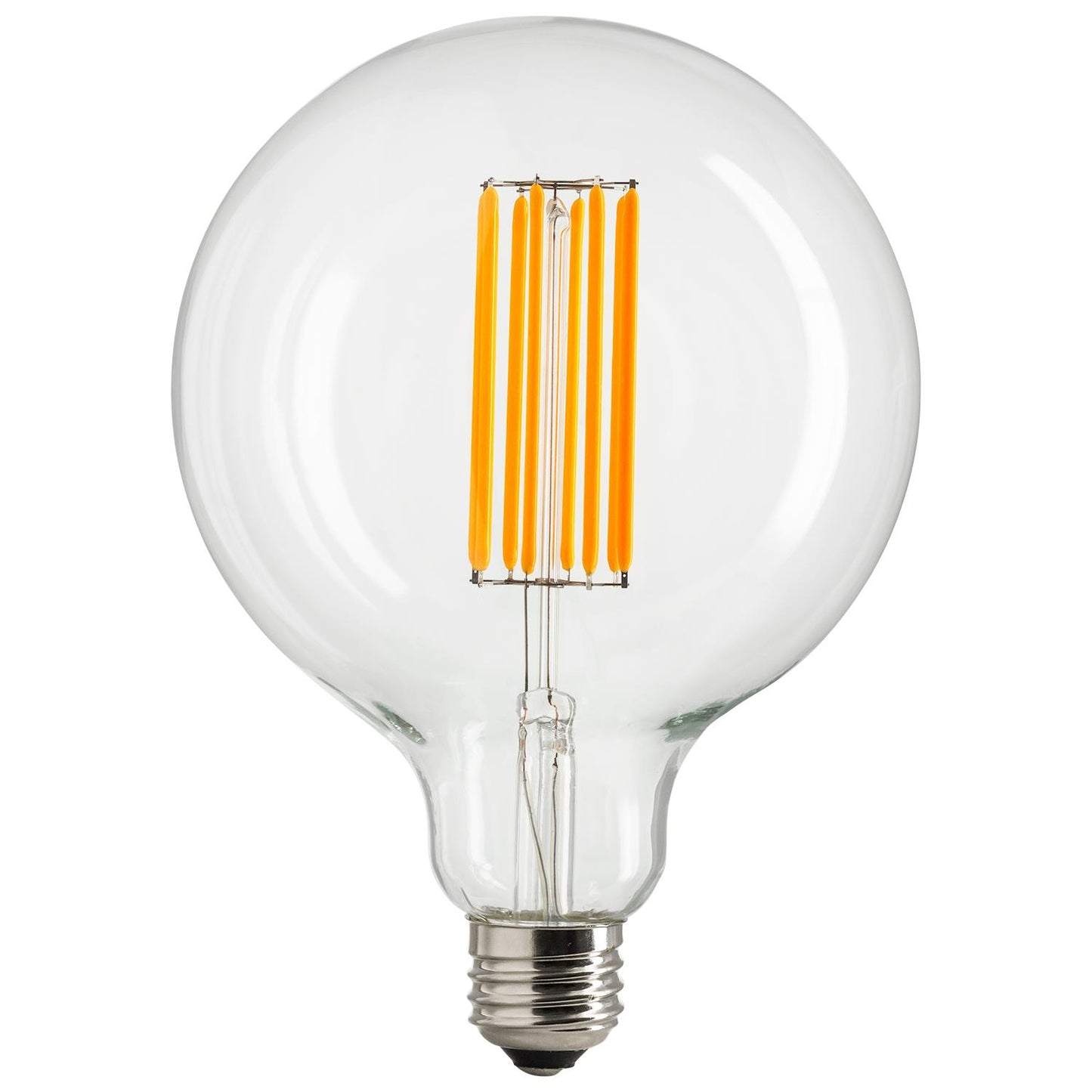 Sunlite LED Vintage G40 Globe 8W (100W Equivalent) Light Bulb Medium (E26) Base, Warm White