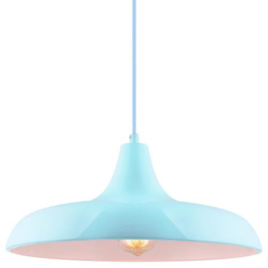 Sunlite CF/PD/N/BB Baby Blue Nova Residential Ceiling Pendant Light Fixtures With Medium (E26) Base