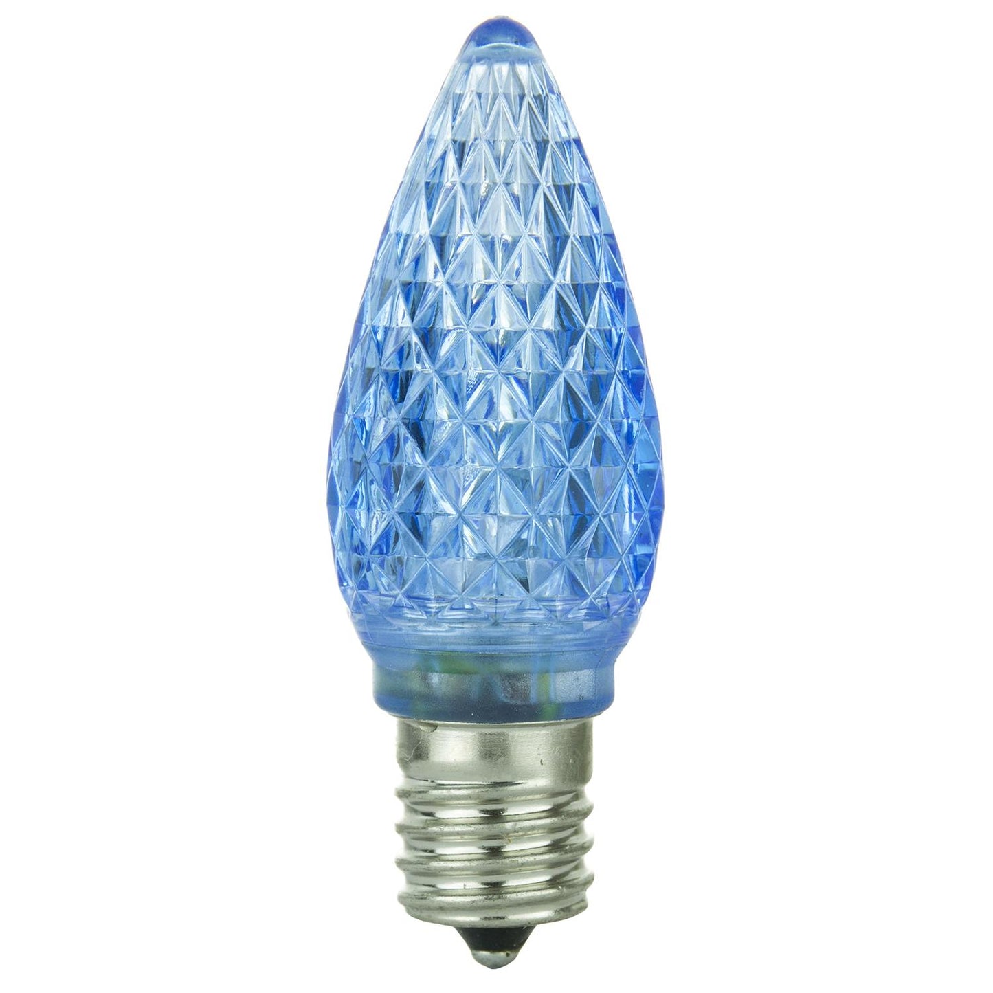 Sunlite LED C9 0.4W Blue Colored Decorative Chandelier Light Bulbs, Intermediate (E17) Base