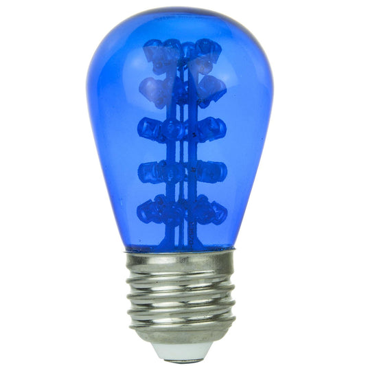 Sunlite LED S14 Colored Sign 0.9W (10W Equivalent) Bulb Medium (E26) Base, Blue