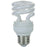 Sunlite SMS9/41K 9 Watt T2 Spiral Lamp Medium (E26) Base Cool White