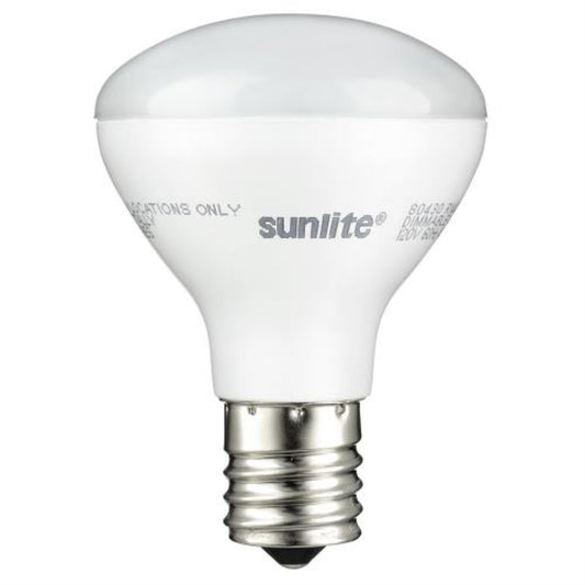 Sunlite R14/LED/N/E17/4W/D/27K LED R14 Reflector Floodlight 4 Watt (25W Equivalent) Light Bulbs, Intermediate (E17) Base, 2700K, Warm White