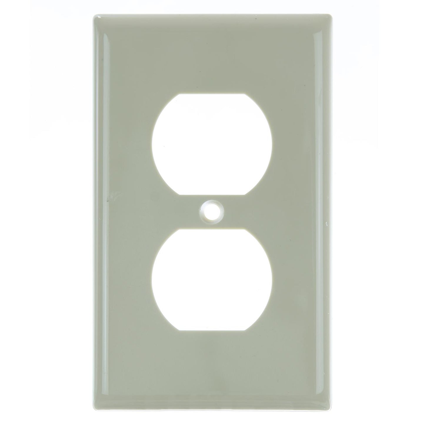 Sunlite E211/I 1 Gang Duplex Receptacle Plate, Ivory