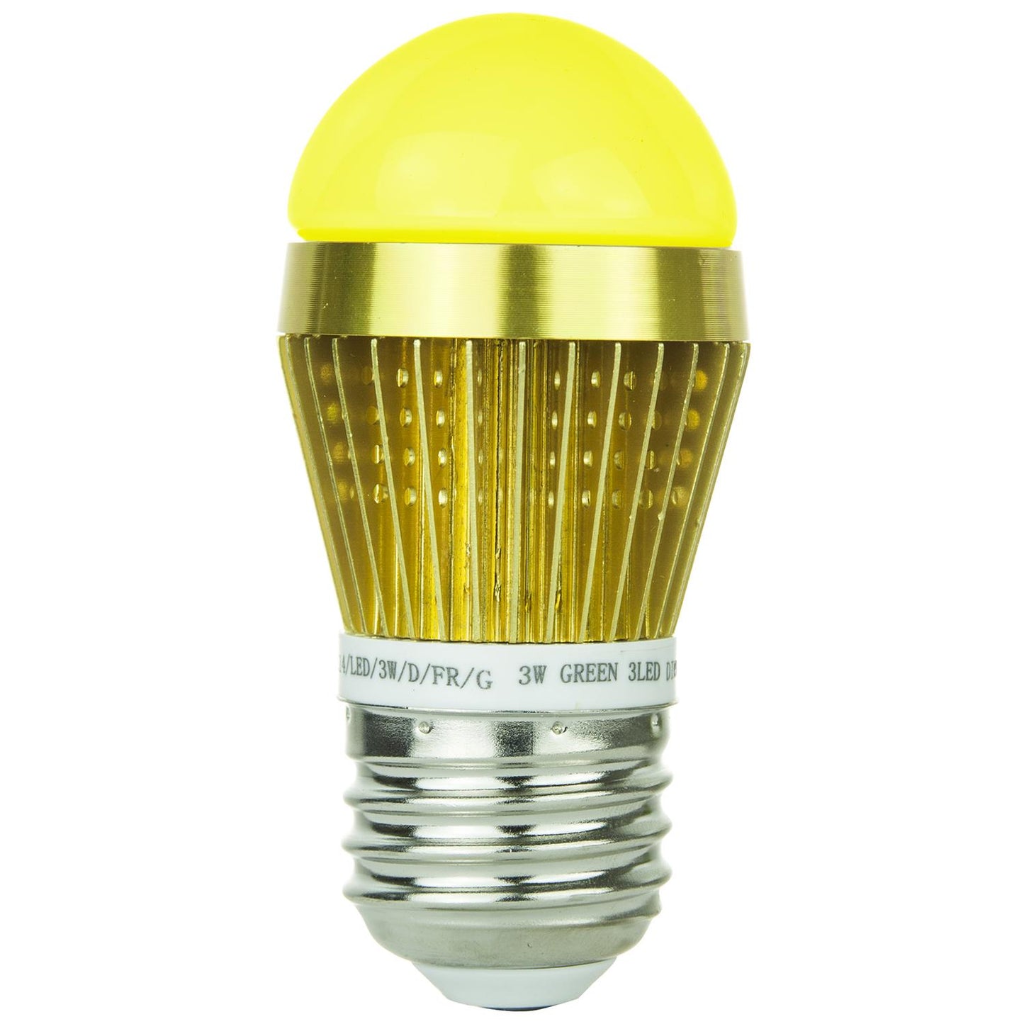Sunlite S14/LED/3W/D/FR/Y LED 3W Frosted S14 Sign Light Bulbs, Medium (E26) Base,  Yellow Light