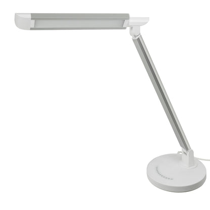 Sunlite DL/LED/SL/40K LED Desk Lamps with USB Silver Dimmable