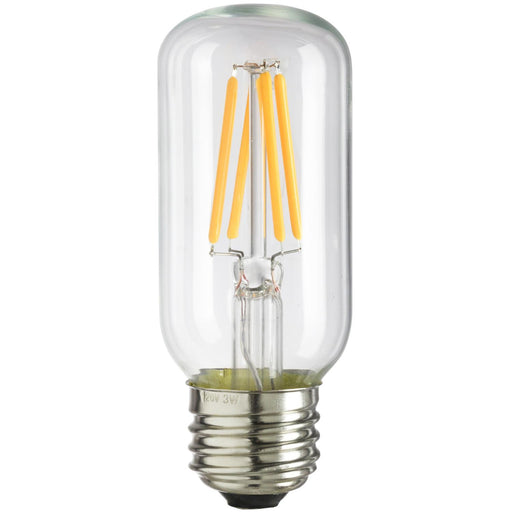 Sunlite T12/LED/AQ/3W/DIM/CL/22K LED Vintage T12 3W (25W Equivalent) Light Bulb Medium (E26) Base, 2200K Warm White