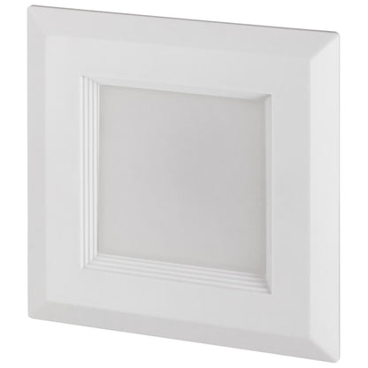 Sunlite LED Retrofit 4-Inch Square Recessed Downlight, Wet Location, Medium Base (E26), Dimmable, 10 Watt, 5000K Super White