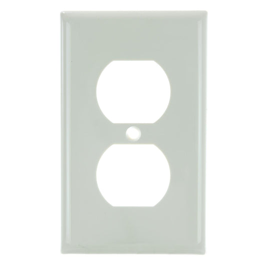 Sunlite E211/A 1 Gang Duplex Receptacle Plate, Almond