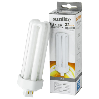 Sunlite 32 Watt PLT 4-Pin Triple Tube, GX24Q-3 Base, Soft White