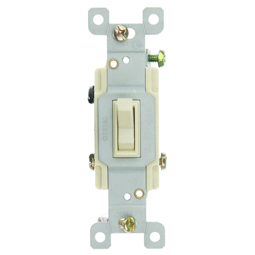 Sunlite E508/CD1 3 Way Grounded Toggle Switch, Ivory