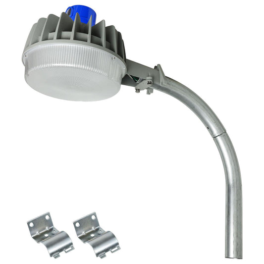 Sunlite 50 Watt 100-277 Volt LED Roadway Light Fixture, Gray Finish, Photo Sensor