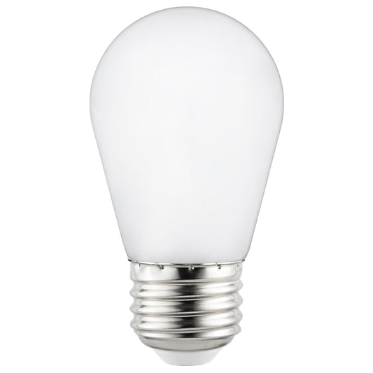 Sunlite 81066-SU LED S14 String Light Bulb, Warm White, Frost