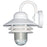 Sunlite Decorative Outdoor Nautical Collection Fixture, White Finish, Clear Lens