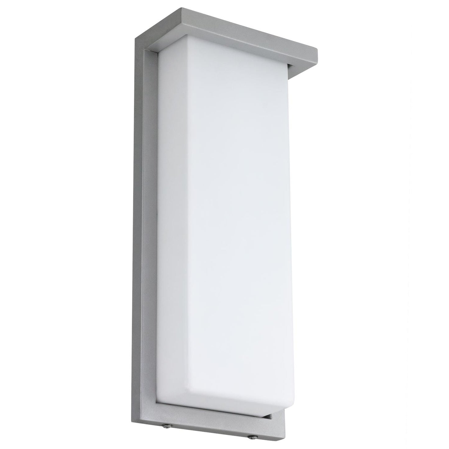 Sunlite LED 14" Modern Wall Sconce Fixture, Silver Finish, 1100 Lumen, 3000K Warm White