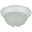 Sunlite 11" Energy Saving Dome Fixture, Smooth White Finish, Frosted Glass